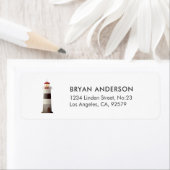 Nautical Return Address Label Lighthouse (Insitu)