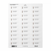 Nautical Return Address Label Lighthouse (Full Sheet)