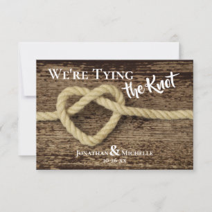 Nautical Rope, Anchor We zijn de Knot Wedding aan Save The Date