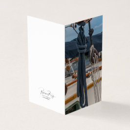 Nautical Rope en Tackle Blank Notecards Kaart