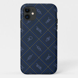 Nautical Rope Knot Pattern iPhone 11 Hoesje