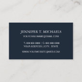 Nautical Rope Knot Pattern Visitekaartje (Achterkant)