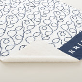 Nautical Rope Pattern, gepersonaliseerd Sherpa Deken (3/4)