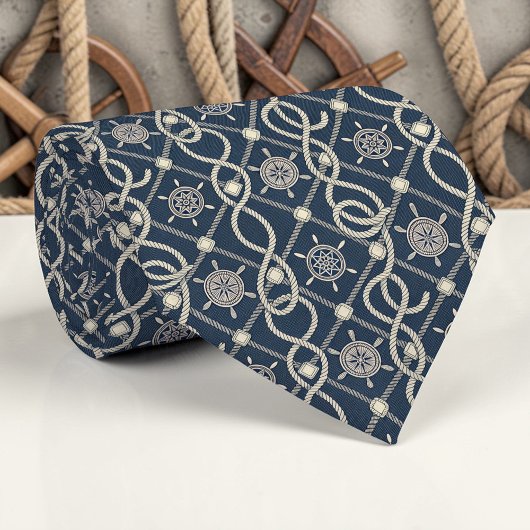 Nautical Ropes Custom Necktie Stropdas