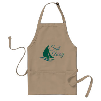 Nautical Sail Away Standaard Schort