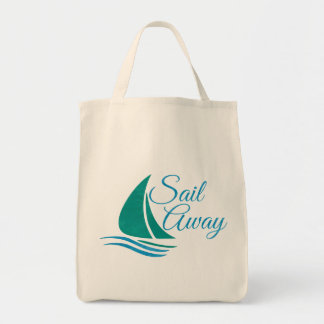 Nautical Sail Away Tote Bag