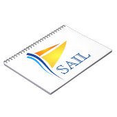 Nautical Sail Modern Notitieboek (Linkerzijde)