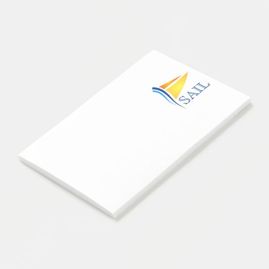 Nautical Sail Modern Post-it® Notes (Schuin)