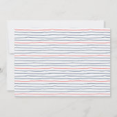 Nautical Sailboat 1er Anniversaire Invitation (Dos)