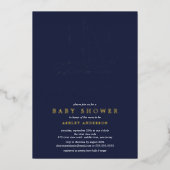 Nautical Sailboat Baby shower Foil Invitation (Recto)
