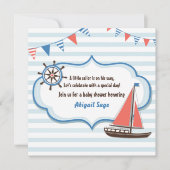 Nautical Sailboat Baby Shower Invitations pour gar (Devant)