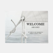 Nautical Sailboat Beach House Doormat Deurmat (Voorkant)