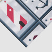 Nautical Sailboat Lighthouse Anchor Decoupage Tissuepapier (Detail)