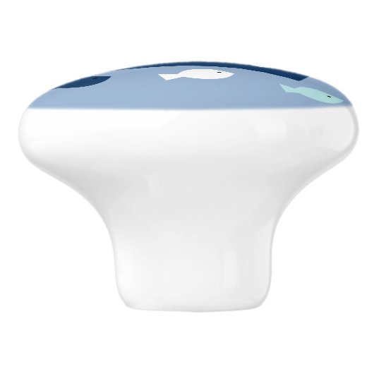 Nautical Sailboat Nursery Drawer Pull Knob Keramische Knop (Zijkant)