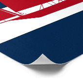 Nautical Sailboat print red, marvy and white (Hoek)