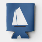 Nautical Sailboat Sailing Blikjeskoeler (Voorkant)