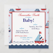 Nautical Sailboats Baby Shower Invitations (Dos)