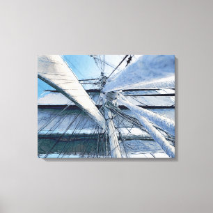 Nautical Sailing Adventure Canvas Afdruk
