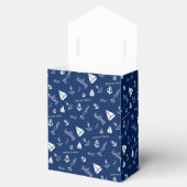 Nautical Sailing Beach Thleed Favor Boxes Bedankdoosjes (Geopend)