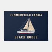 Nautical Sailing Family Beach House Boating Deurmat (Voorkant)