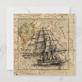 Nautical Sailing Ship Navigation Map (Voorkant)