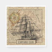  Nautical Sailing Ship Navigation Map Servet (Voorkant)