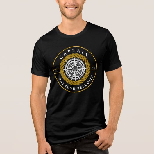 Nautical Sailing Tri-Blend Shirt (Voorkant)