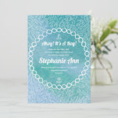 Nautical Sailor Baby Boy Baby Shower Invitations (Debout devant)