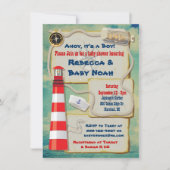 Nautical Sailor Baby Shower Invitations (Devant)