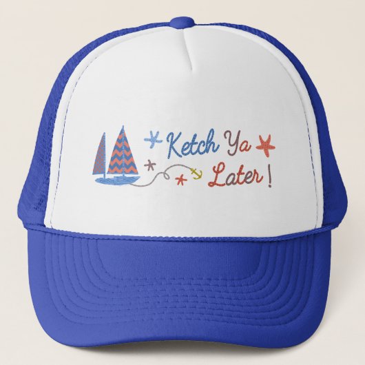 Nautical Sailor Humor | Zeilboot Ketch Pun Trucker Pet (Voorkant)