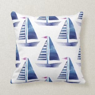 Nautical Sailships Patroon Kussen