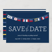 Nautical Save the Date (Voorkant / Achterkant)