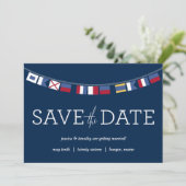 Nautical Save the Date (Staand voorkant)