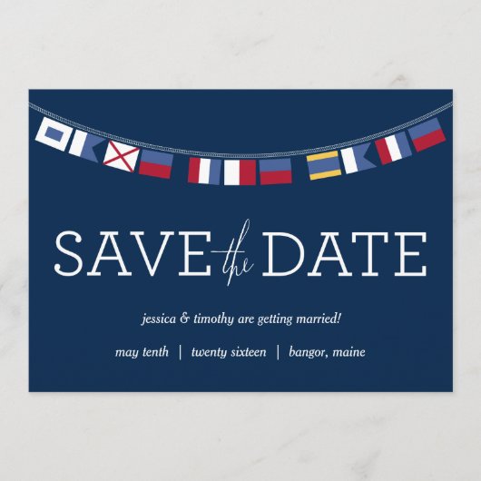 Nautical Save the Date (Voorkant)