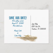 Nautical Save the Date Aankondigingskaart (Achterkant)