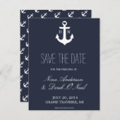 Nautical Save the Date | Weddenschap (Voorkant / Achterkant)