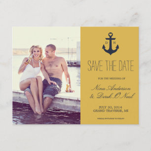 Nautical Save the Date Weddenschap