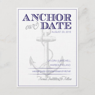Nautical Save the Dates Date
