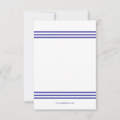 Nautical Seashell - 3x5 Bridal Shower Uitnodiging (Achterkant)