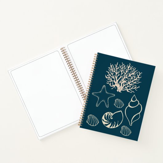 Nautical Seashell Art Sketchbook Journal (Intérieur)