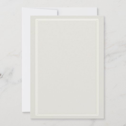 Nautical Seashell Classic ECRU formele bruiloft Save The Date (Achterkant)