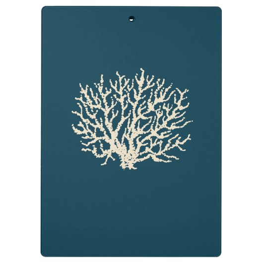 Nautical Seashell Clipboard Klembord (Achterkant)