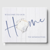 Nautical Seashell Home | Kusthout Gastenboek (Voorkant)