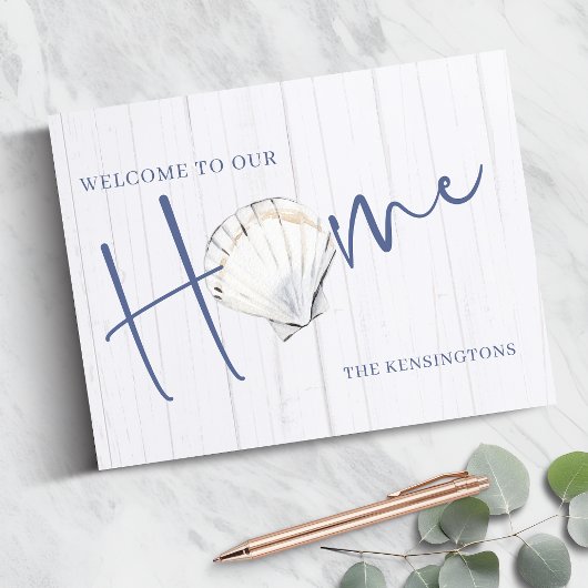 Nautical Seashell Home | Kusthout Gastenboek