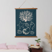 Nautical Seashell Wall Tapestry  Hangend Wandkleed (Slaapkamer)