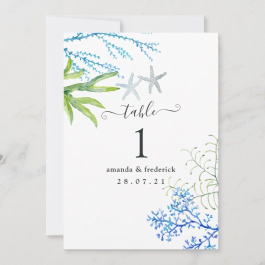 Nautical Seaweed Kaart (Voorkant)