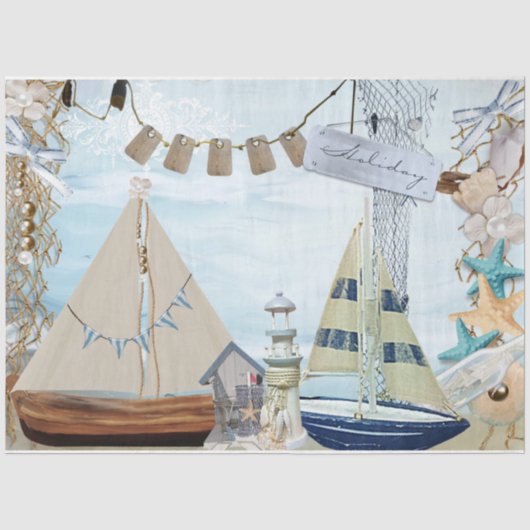Nautical Series Design 4 Tissuepapier (Voorkant)