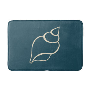 Nautical Shell Bathroom Mat Rug