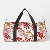 Nautical Shell Print Gym & Travel Bag Plunjezak (Achterkant)