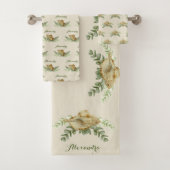Nautical Shells Eucalyptus Coastal Bad Handdoek (Insitu)